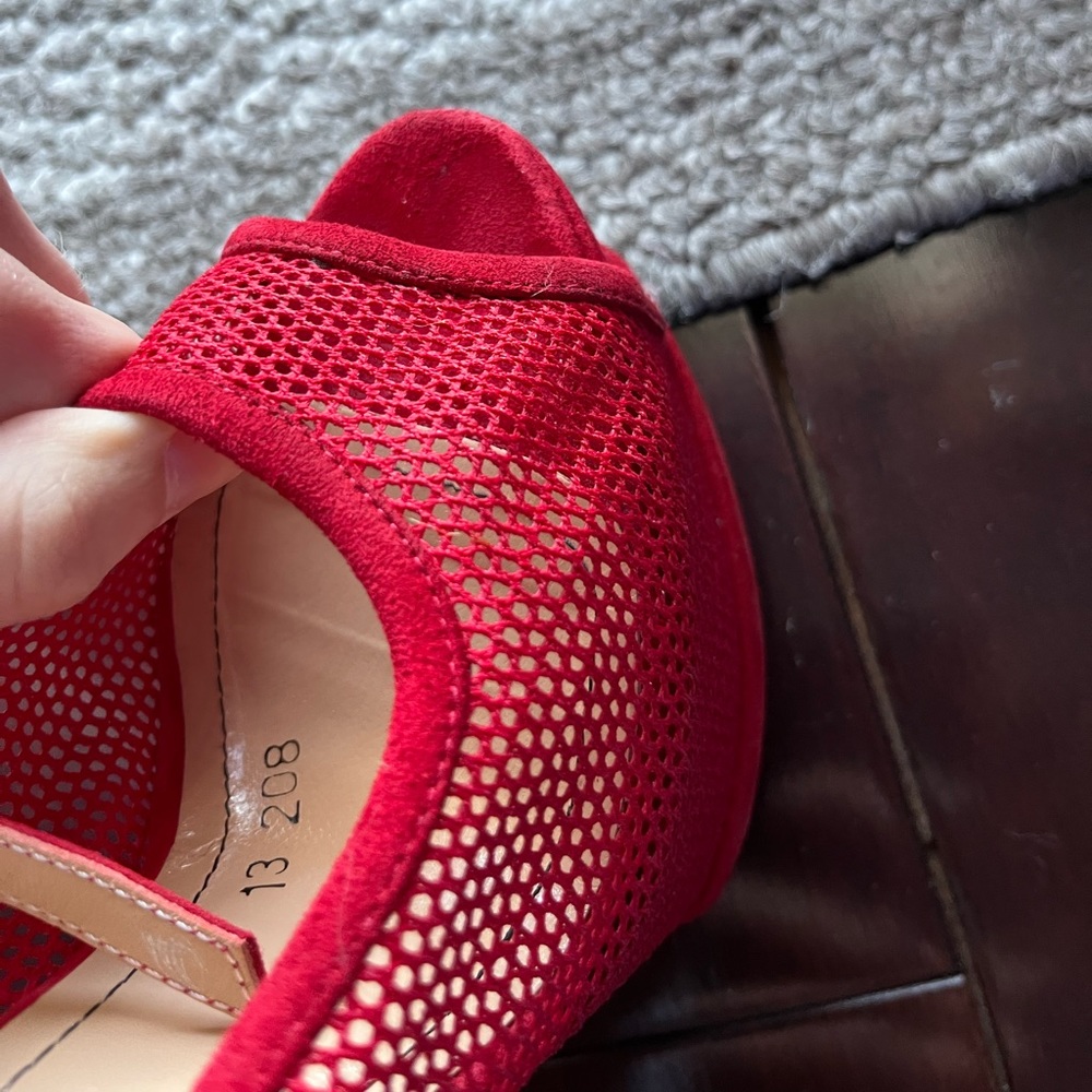 Red mesh heels - Picture 15 of 16